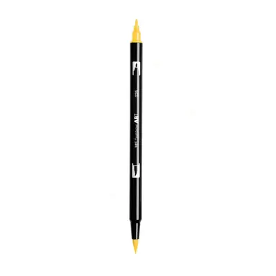 Корица на „Aкварелен двувърх маркер Tombow ABT Dual Brush, четка 3.5 мм, връх 0.8 мм, 025 light orange"