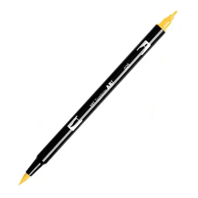 Корица на „Aкварелен двувърх маркер Tombow ABT Dual Brush, четка 3.5 мм, връх 0.8 мм, 025 light orange"