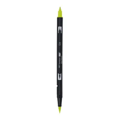 Корица на „Aкварелен двувърх маркер Tombow ABT Dual Brush, четка 3.5 мм, връх 0.8 мм, 126 light olive"