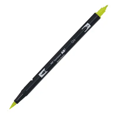 Корица на „Aкварелен двувърх маркер Tombow ABT Dual Brush, четка 3.5 мм, връх 0.8 мм, 126 light olive"
