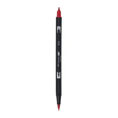 Корица на „Aкварелен двувърх маркер Tombow ABT Dual Brush, четка 3.5 мм, връх 0.8 мм, 856 chinese red"