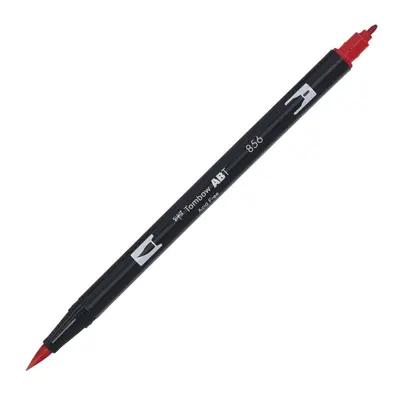 Корица на „Aкварелен двувърх маркер Tombow ABT Dual Brush, четка 3.5 мм, връх 0.8 мм, 856 chinese red"