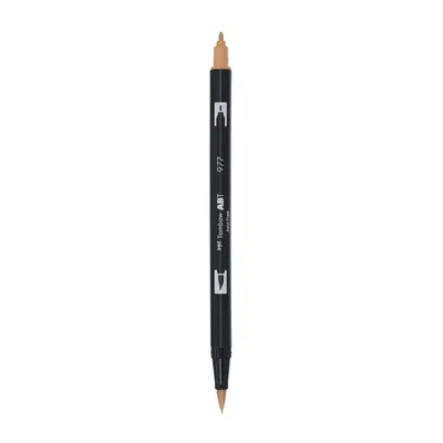Корица на „Aкварелен двувърх маркер Tombow ABT Dual Brush, четка 3.5 мм, връх 0.8 мм, 977 saddle brown"