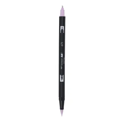 Корица на „Aкварелен двувърх маркер Tombow ABT Dual Brush, четка 3.5 мм, връх 0.8 мм, 673 orchid"