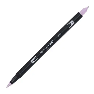 Корица на „Aкварелен двувърх маркер Tombow ABT Dual Brush, четка 3.5 мм, връх 0.8 мм, 673 orchid"