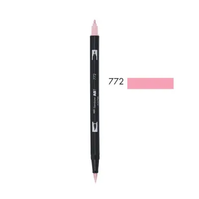 Корица на „Aкварелен двувърх маркер Tombow ABT Dual Brush, четка 3.5 мм, връх 0.8 мм, 772 dusty rose"