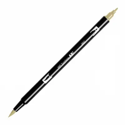 Корица на „Aкварелен двувърх маркер Tombow ABT Dual Brush, четка 3.5 мм, връх 0.8 мм, 757 port red"