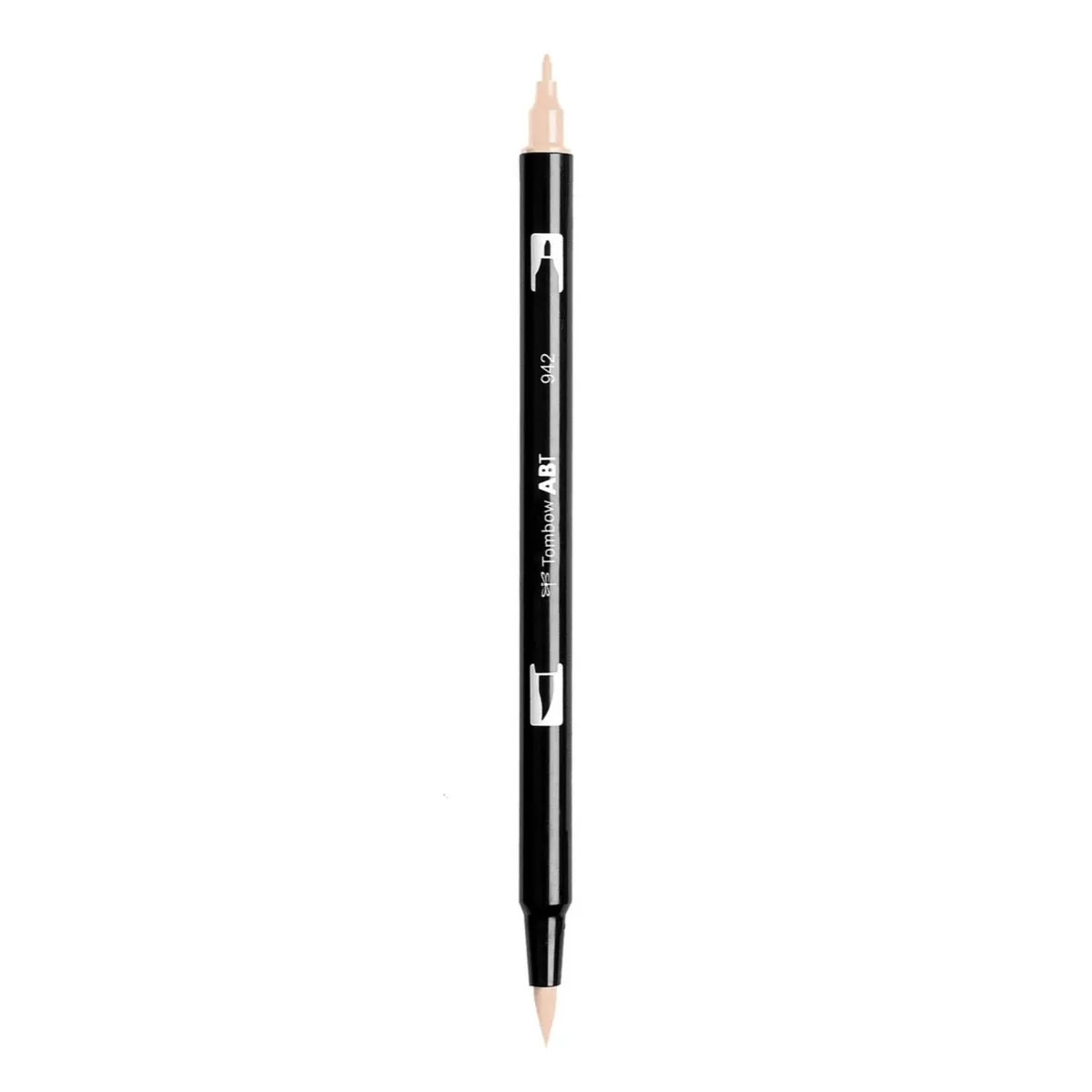 Aкварелен двувърх маркер Tombow ABT Dual Brush, четка 3.5 мм, връх 0.8 мм, 942 cappuccino