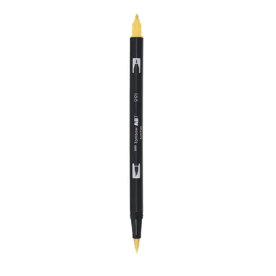 Корица на „Aкварелен двувърх маркер Tombow ABT Dual Brush, четка 3.5 мм, връх 0.8 мм, 991 light ochre"