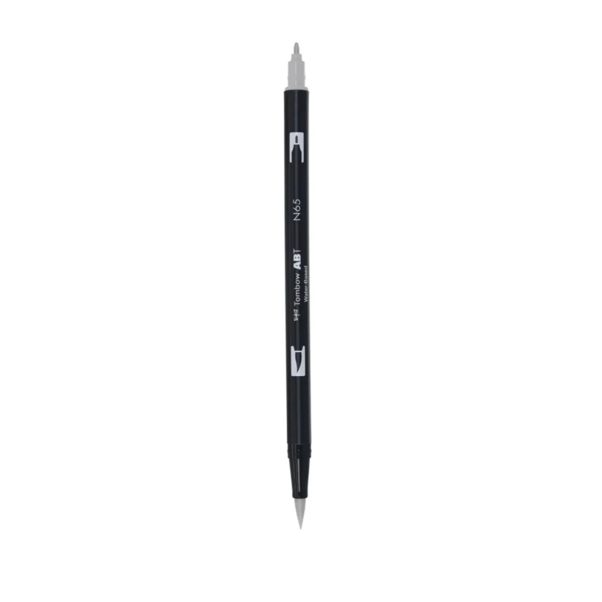 Aкварелен двувърх маркер Tombow ABT Dual Brush, четка 3.5 мм, връх 0.8 мм, N65 cool grey 5