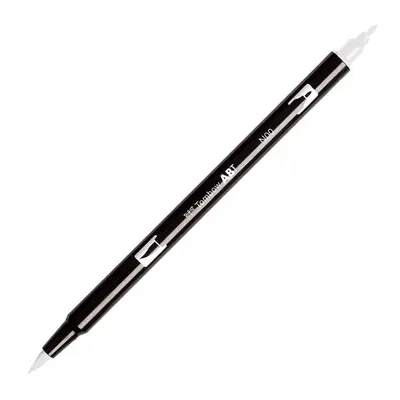 Корица на „Aкварелен двувърх маркер Tombow ABT Dual Brush, четка 3.5 мм, връх 0.8 мм, N00 blender pen"