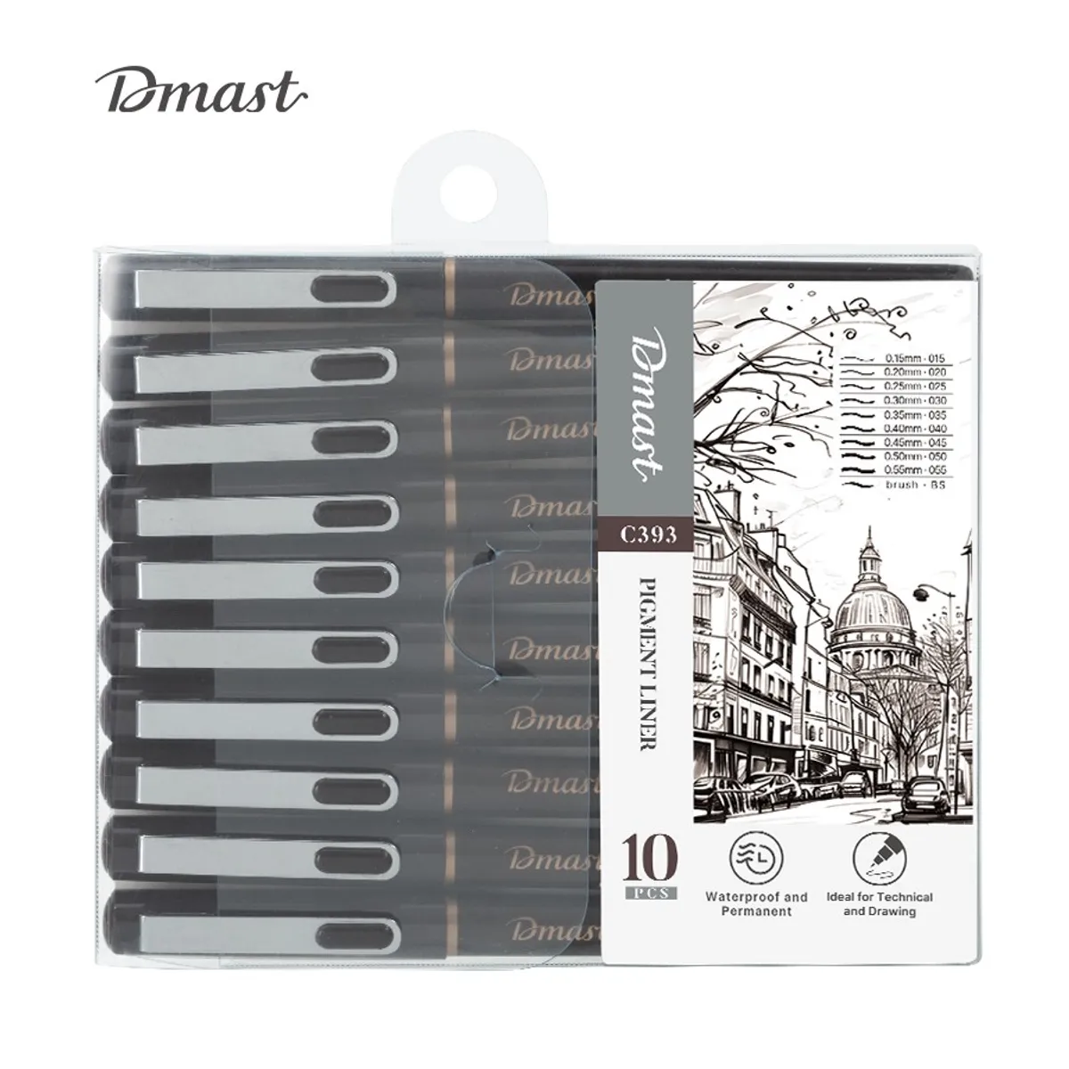 Тънкописци Deli Dmast - EC393- комплект 10 бр.