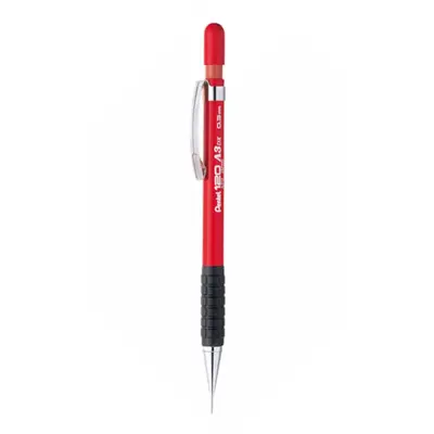 Корица на „Автоматичен молив Pentel 120, с грип, 0.3 мм, червен"
