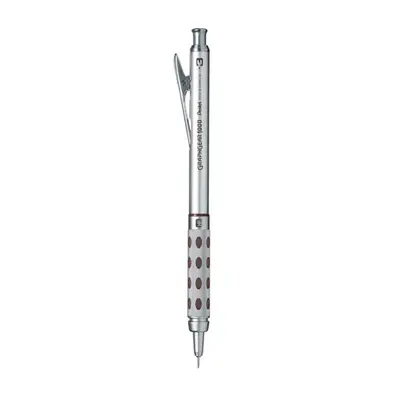 Корица на „Автоматичен молив Pentel Graphgear 1000, метално тяло, с грип, 0.3 мм, сив"