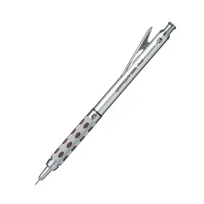 Корица на „Автоматичен молив Pentel Graphgear 1000, метално тяло, с грип, 0.3 мм, сив"