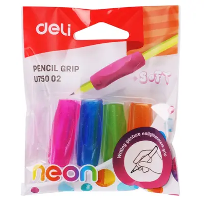 Корица на „Грип за молив Deli Neon - опаковка 4 бр.- неон"