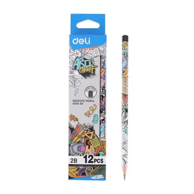 Корица на „Молив без гума Deli Arti Graff EU53300, шестоъгълно тяло, 2B"