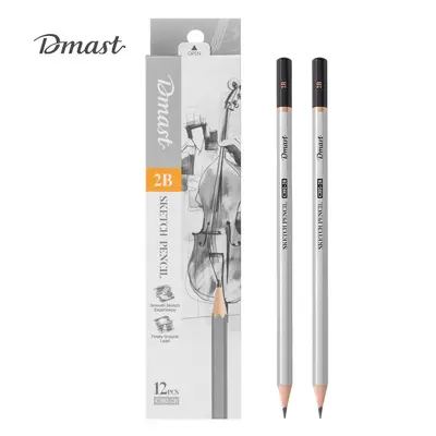 Корица на „Молив без гума Deli Dmast EC392-2B, шестоъгълно тяло, 2B"