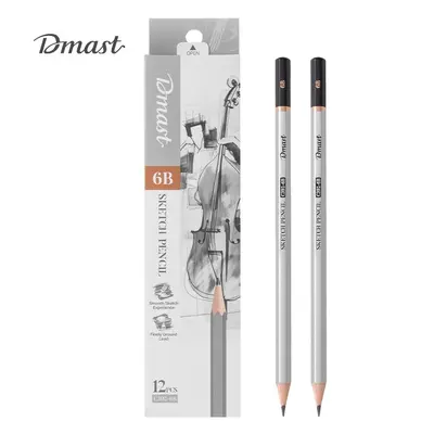 Корица на „Молив без гума Deli Dmast EC392-6B, шестоъгълно тяло, 6B"