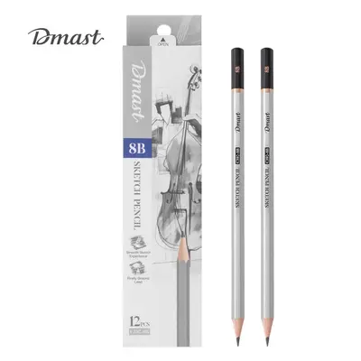 Корица на „Молив без гума Deli Dmast EC392-8B, шестоъгълно тяло, 8B"