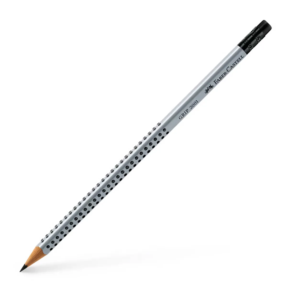 Молив с гума FABER-CASTELL GRIP 2001, триъгълно тяло, B
