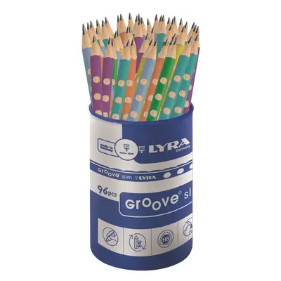 Корица на „Моливи без гума LYRA Groove Slim Pastel, триъгълно тяло, HB, 96 бр. в чашка"