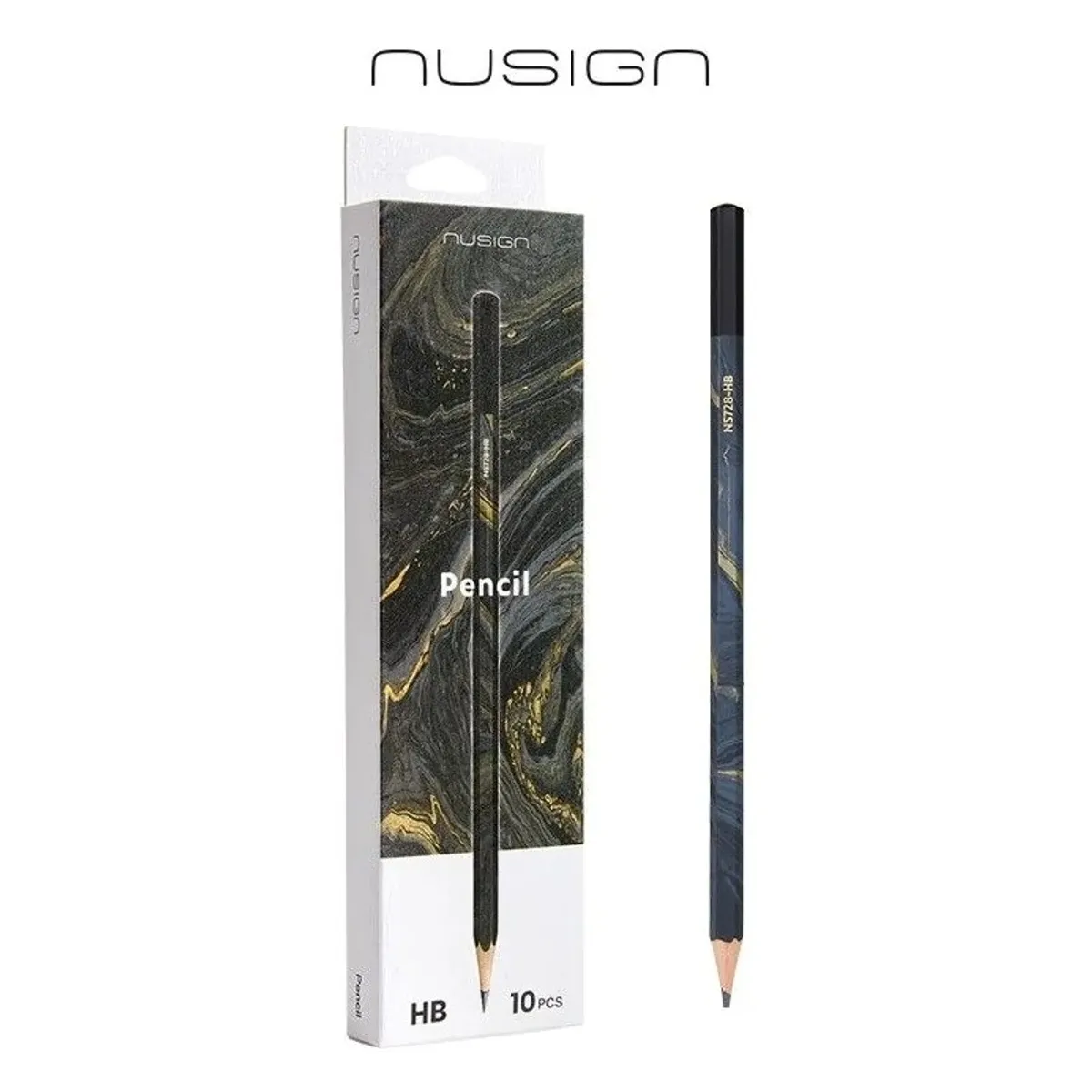 Молив Nusign Natural Fluids ENS728-HB, шестоъгълно тяло, HB