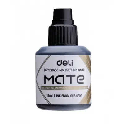 Корица на „Мастило за маркер за бяла дъска Deli Mate S630, 12 мл, черно"