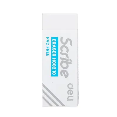 Корица на „Гума за молив Deli Scribe EH00210, 54х20х10 мм, бяла"