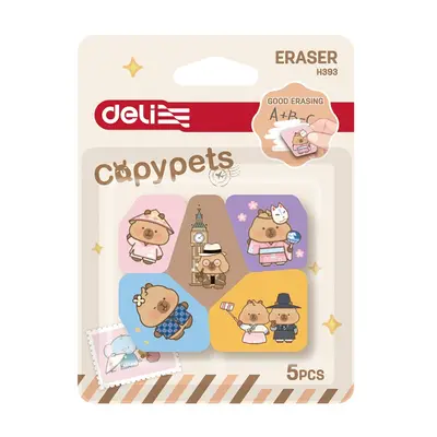 Корица на „Гума за молив Deli Capypets EH393, 5 бр."
