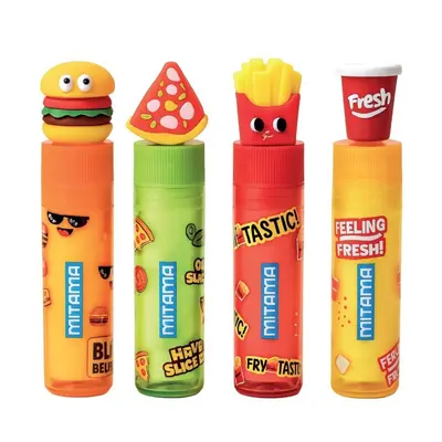 Корица на „Гума за молив MITAMA FoodyFun, стик като червило, с Topper, цветна"