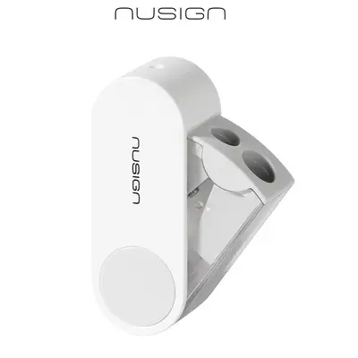 Корица на „Двойна острилка с контейнер Nusign Classic ENS074-WH, ф 6.9/10.55 мм, 125x80x20 мм, бяла"