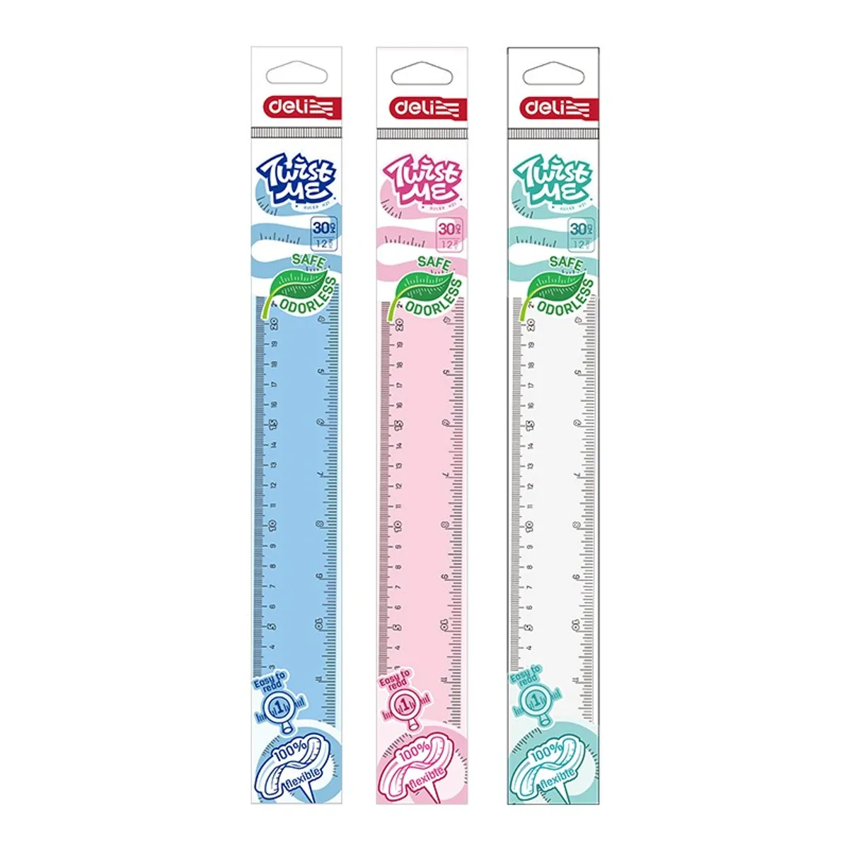 Огъваща се линия Deli Twist Me EH21, цветна, 30 см