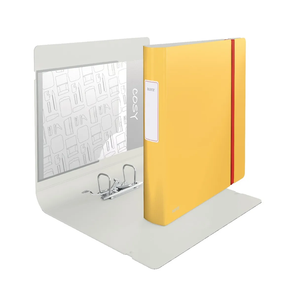Класьор с ластик LEITZ Active Cosy, Polyfoam 2.3 мм, A4, 65 мм, жълт