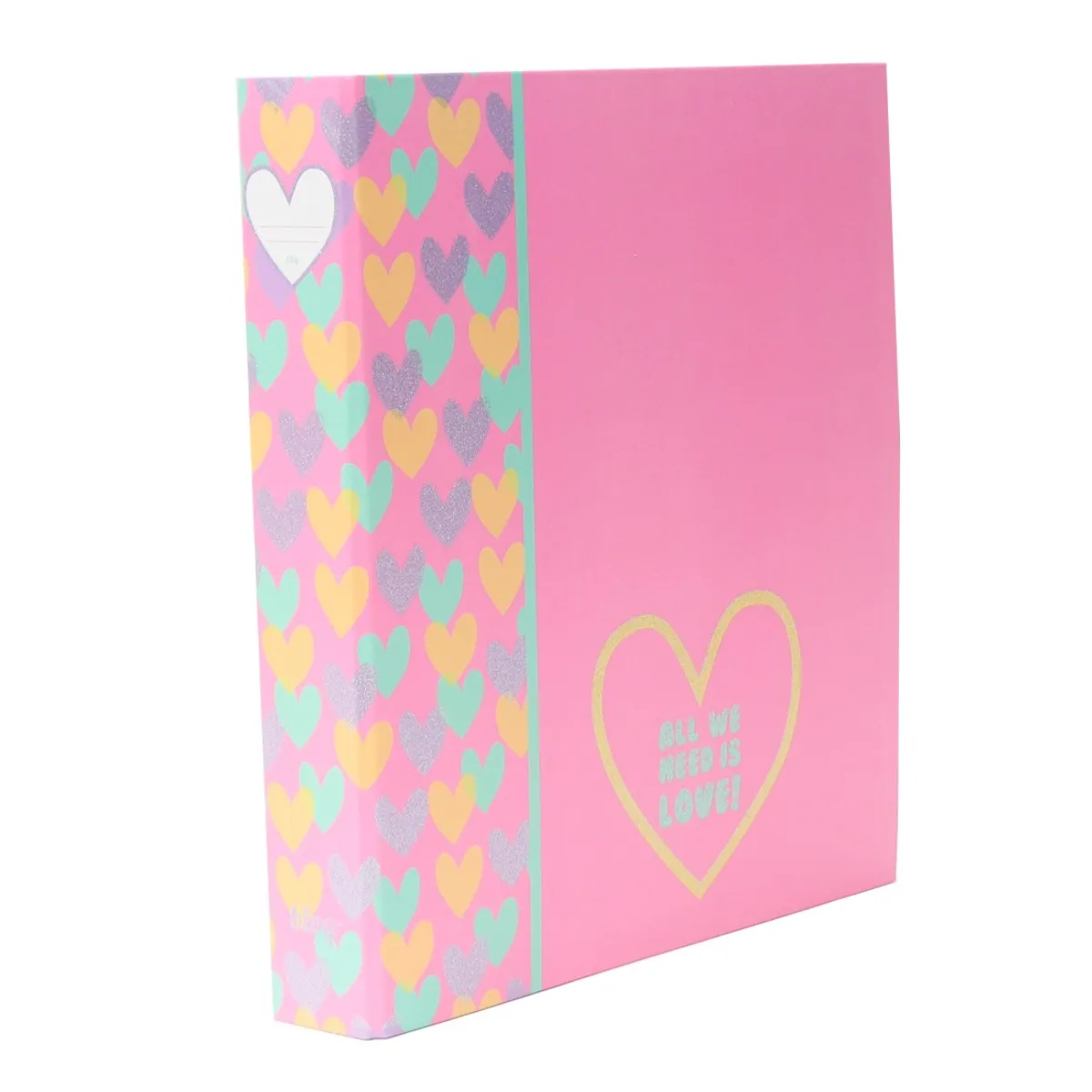 Рингов класьор ANCOR Hearts, A4, 30 мм, 2 рингаD25 мм, ламиниран картон
