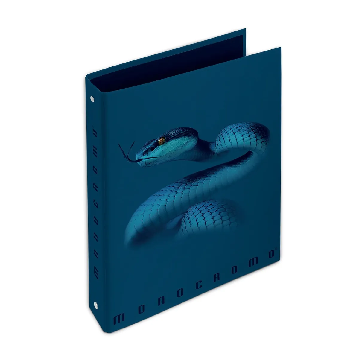 Рингов класьор PIGNA Monocromo Blue, A4, 40 мм, 4 ринга D30 мм, ламиниран картон, син