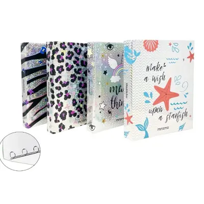 Корица на „Рингов класьор MITAMA Dream & Shine, А4, 4 ринга, D25 мм, ламиниран картон"