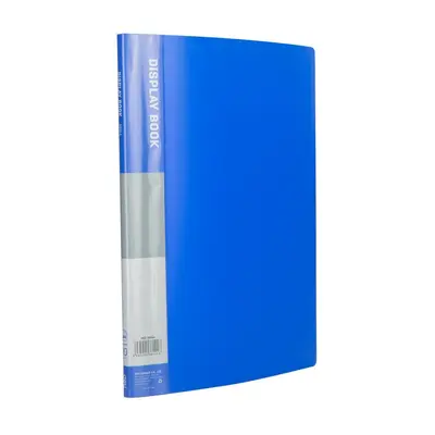 Корица на „Папка с 10 джоба Deli Classic, E38144, A4, PP, синя"