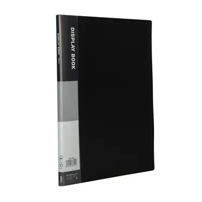 Корица на „Папка с 10 джоба Deli Classic, E38144, A4, PP, черна"
