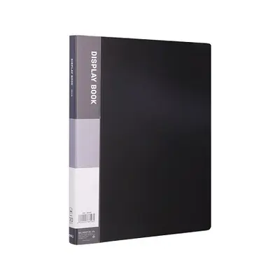 Корица на „Папка с 30 джоба Deli Classic, E38146, A4, PP, черна"