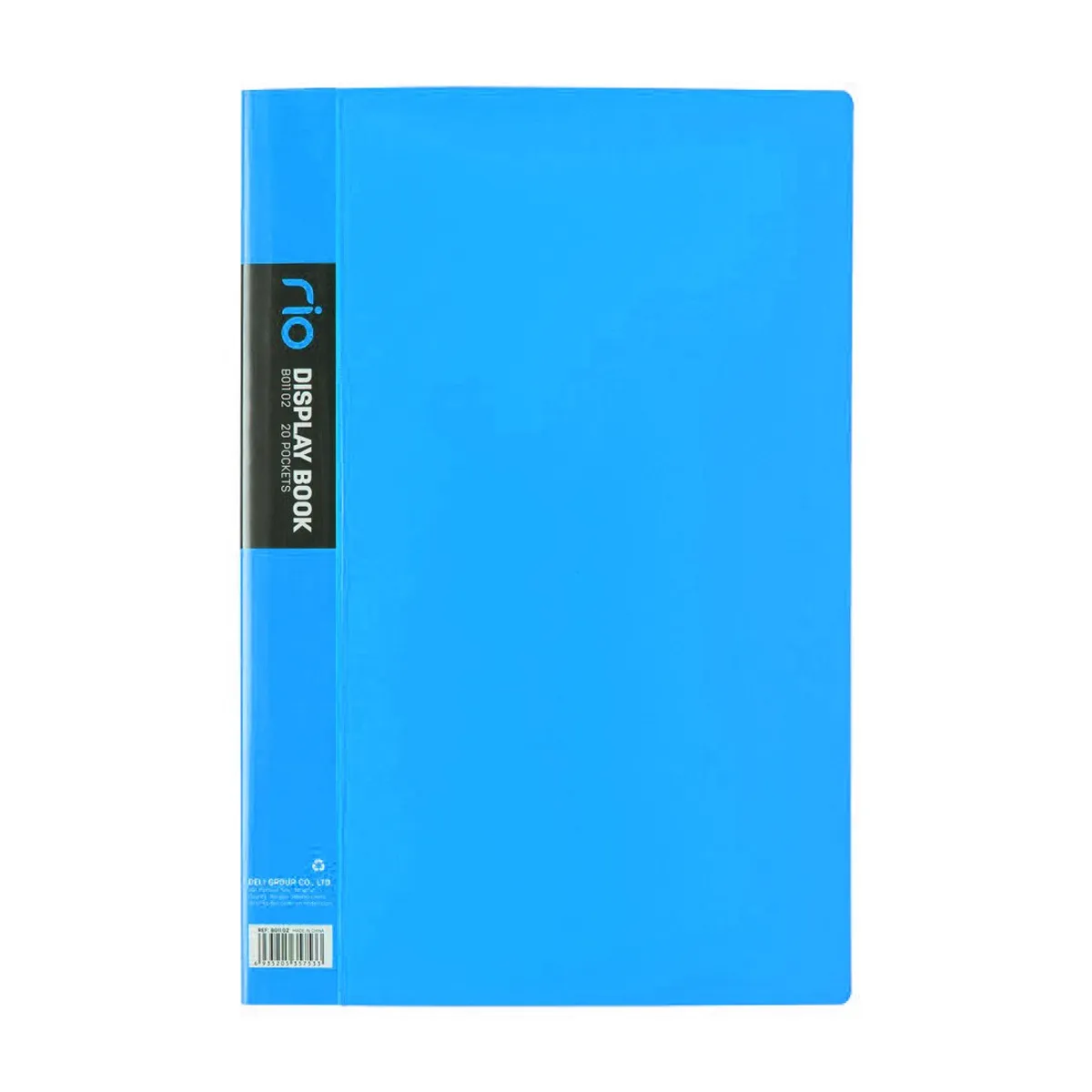 Папка с 20 джоба Deli Rio EB01102, FC (A4+), PP, синя