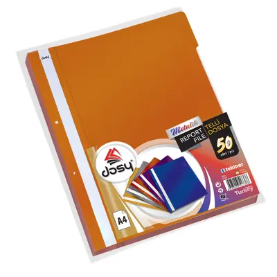 Корица на „Папка с машинка и перфорация DOSY Metallic A4, PP, 180 mic, златистa"