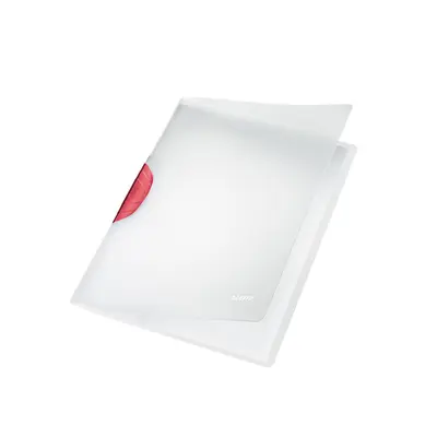 Корица на „Папка с клипс LEITZ ColorClip Magic, A4, PP 500 mic, червен клип"