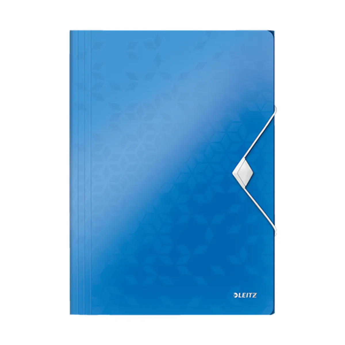 Папка с ластик и 3 капака LEITZ WOW, A4, PP, синя