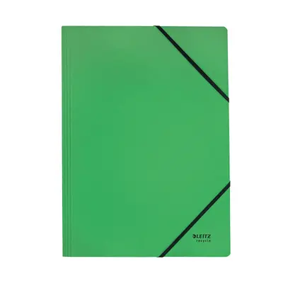 Корица на „Папка с ластик LEITZ Recycle, A4, рециклиран картон 430 г, зелена"