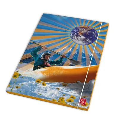 Корица на „Папка с ластик и 3 капака PIGNA Dream sport , А4, картон с UV лак"