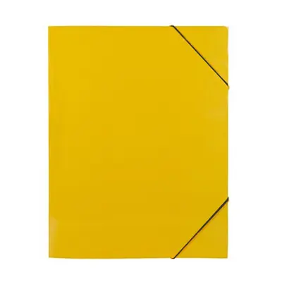Корица на „Папка с ластик RedH, A4, картон 350 г с UV лак, жълта"