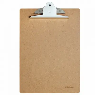 Корица на „Дървен клипборд Deli Start, с Jumbo механизъм E9227, A4, MDF, кафяв"