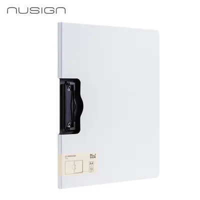 Корица на „Клипборд с капак Nusign Classic E5011, A4, хоризонтален, Foam PP, бял"