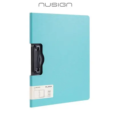 Корица на „Клипборд с капак Nusign Classic E5011, A4, хоризонтален, Foam PP, светлосин"